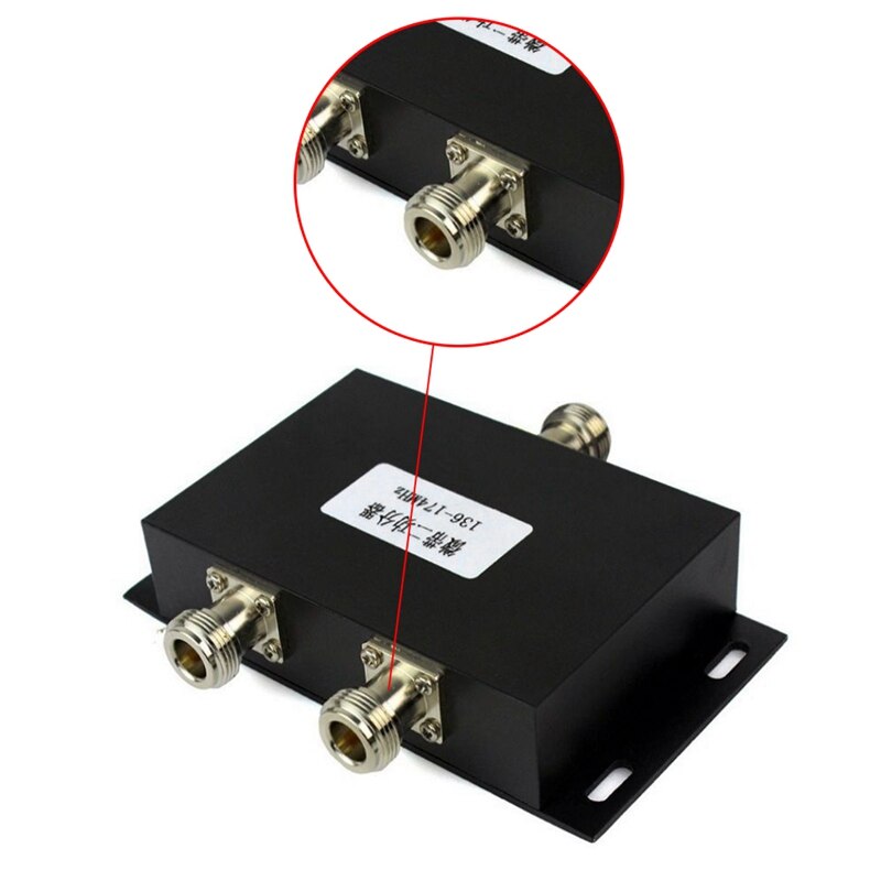 2 Way Vhf 136-174Mhz Antenne Power Divider Splitter Voor Radio Repeater Power