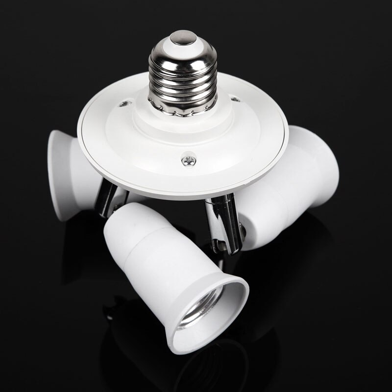 In 1 E27 LED Lamp Socket Splitter Lampvoet Brandwerende Houder Adapter E27 Converter Socket Spllitter Licht