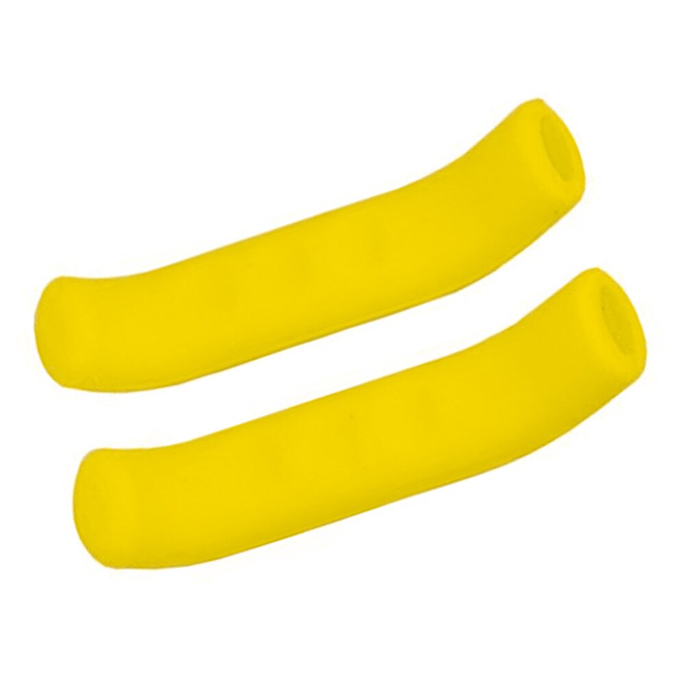 Funda de silicona para maneta de freno de bicicleta, Fundas protectoras, accesorios, 1 par: Amarillo