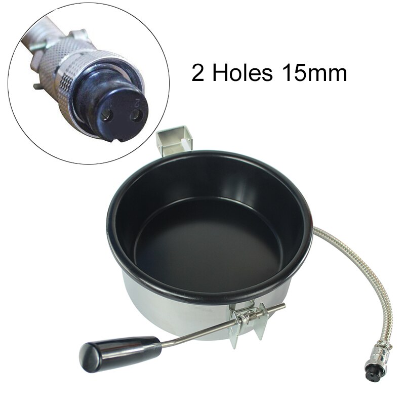 DMWD Commerciale 8 oz Olio Popcorn Maker Pot Riscaldamento Ad Aria Calda A Mano-manovella 8 once Popcorn Macchina Elettrica Accessori parti di 25 millimetri: 2 Holes 15mm