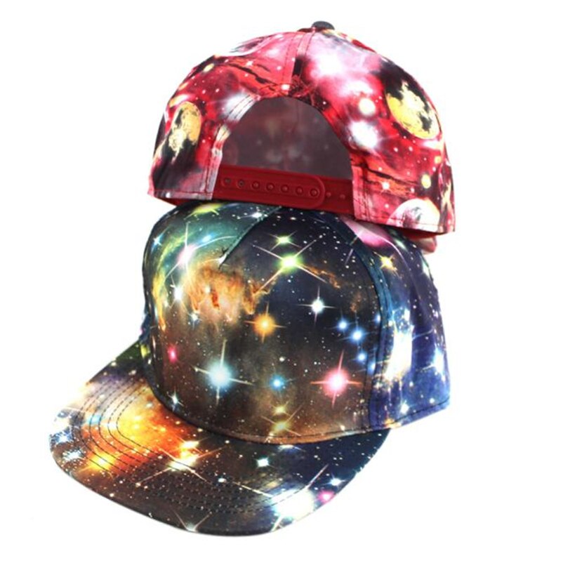 nueva galaxia cielo estrellado gorra de béisbol mujeres hombres hip-hop sombrero al aire libre Snapback gorra gorras planas Casual galaxy snapback