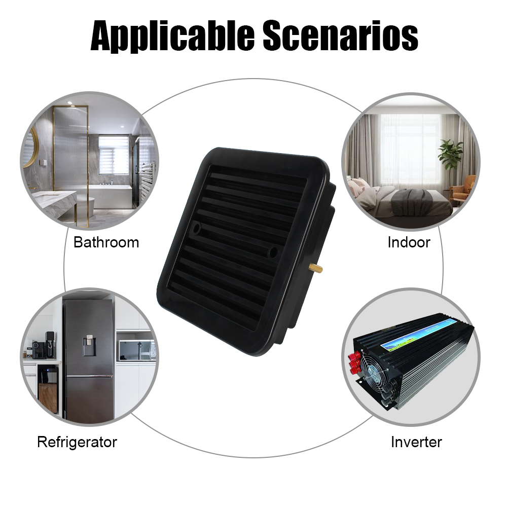 Sterke Wind Stille 12V Caravan Accessoires Ventilatie Uitlaat Ventilatoren Voor Rv Aanhangwagen Caravan Zijlucht Uitlaat Koelkast Vent Met Ventilator