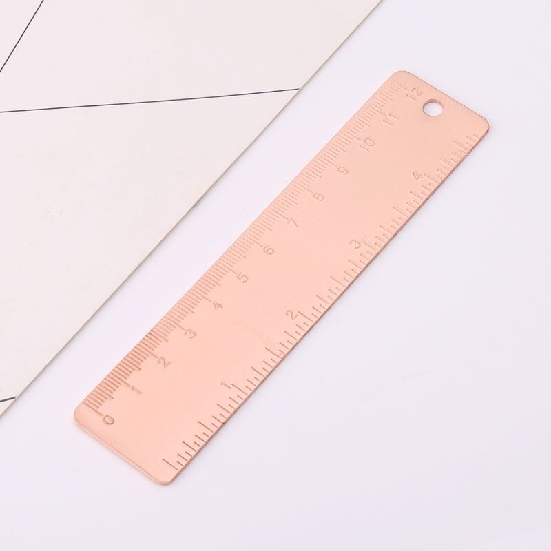 Vintage Copper Brass Straight Ruler Bookmarks Labe... – Grandado