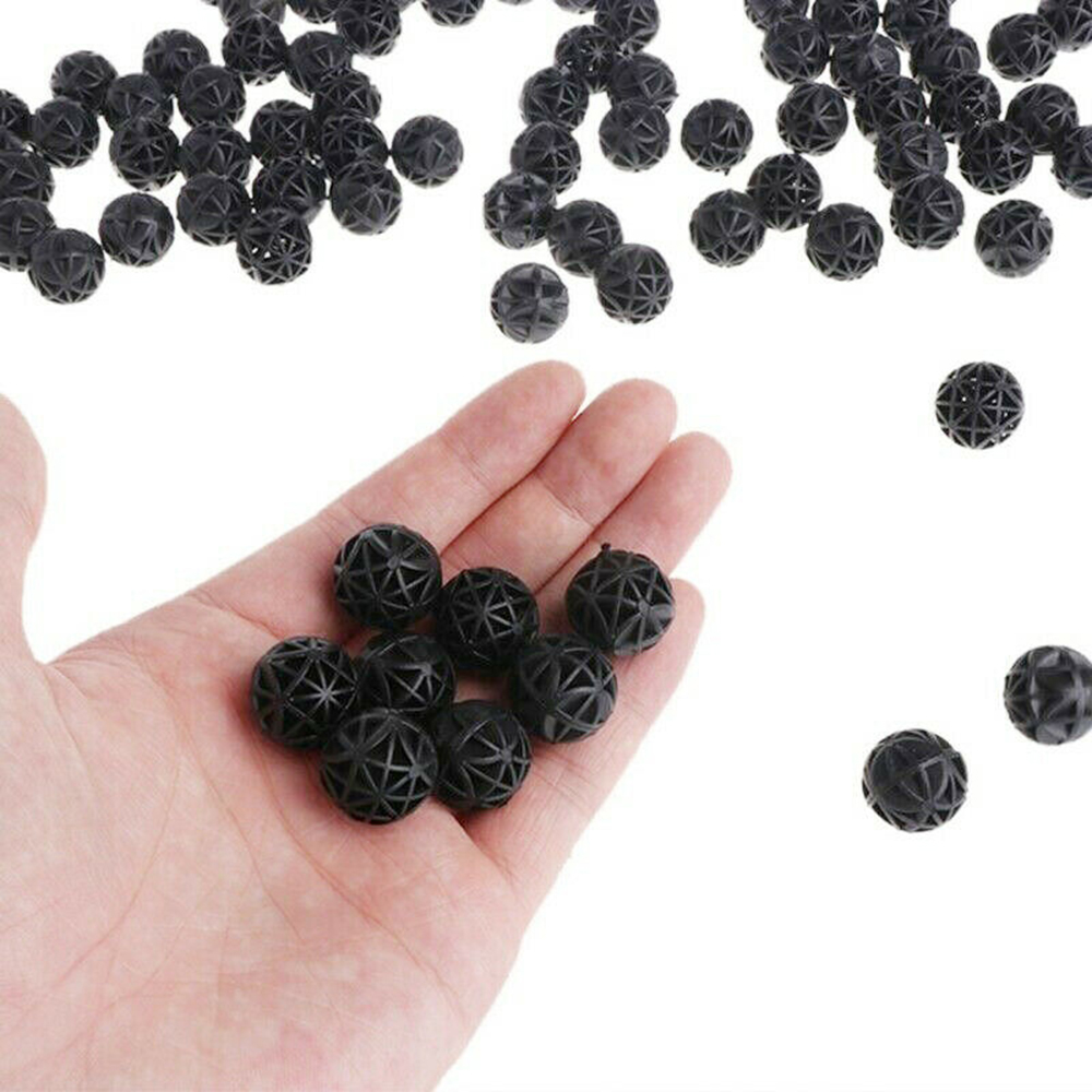 50Stck 26mm Aquarium Bio Bälle Medien Teich Wasser Bioballs Aquatische Pflanzen Filter Medien Aquarium Teich Wasser Bioballs