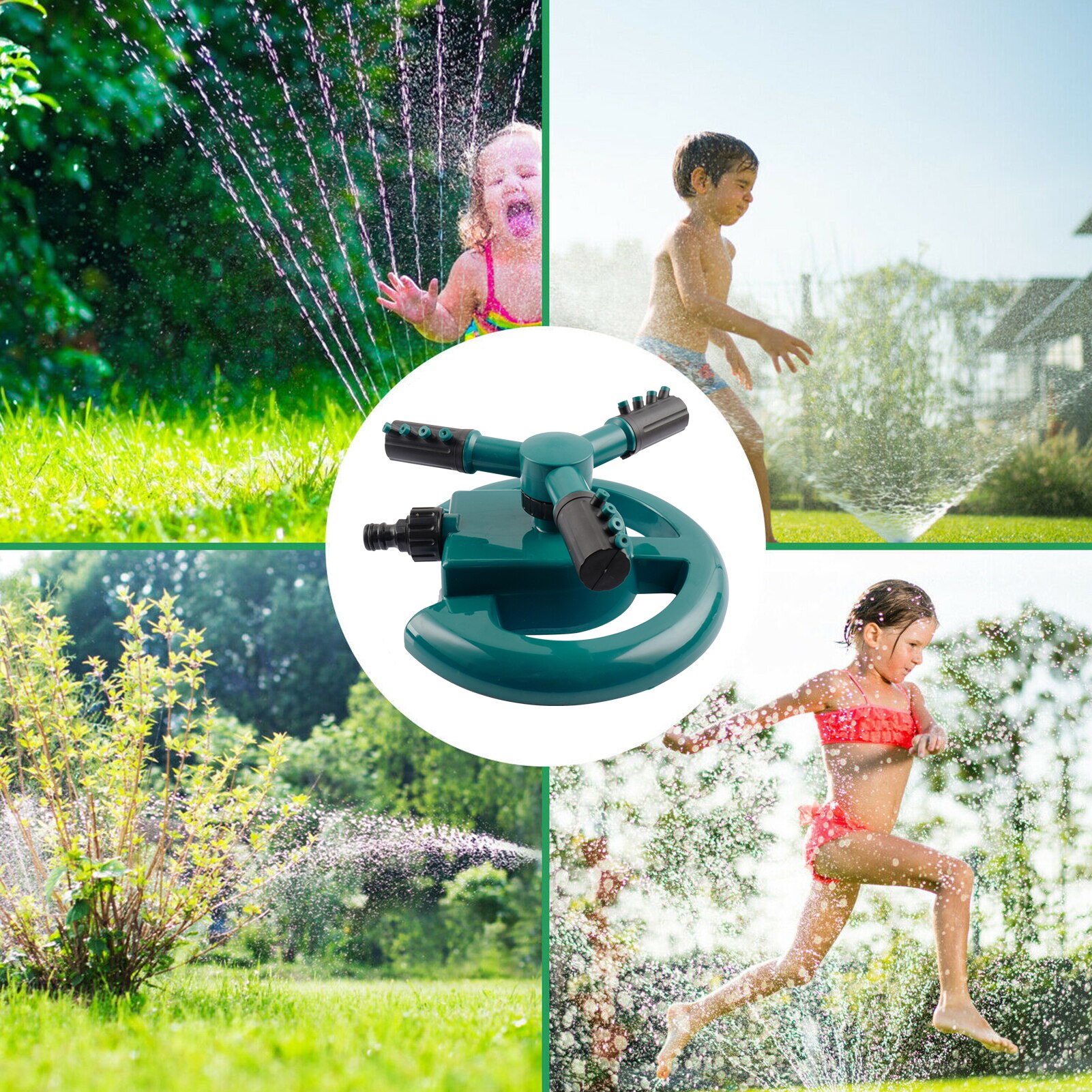 Tuin Sprinkler 360 Graden Roterende Verstelbare Lawn Watering Systeem Irrigatiesysteem Outdoor Tuin Binnenplaats Water Sproeier