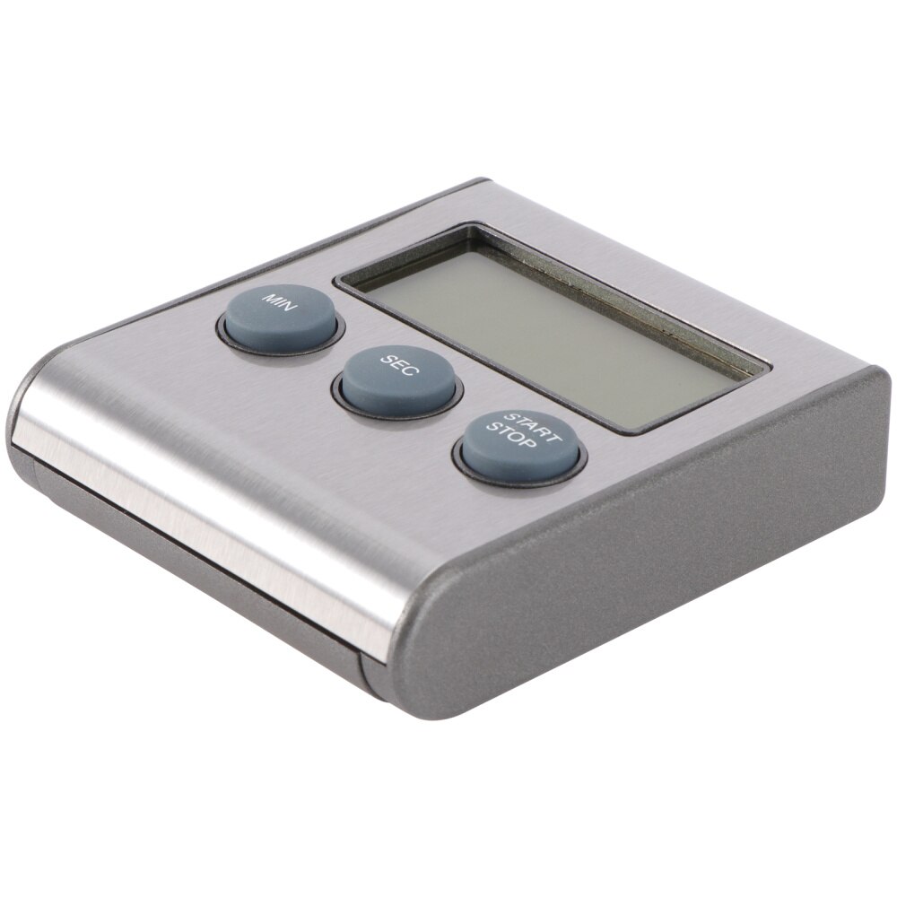 Stainless Steel Digital Kitchen Timer Minute Second Count and Countdown Timers for Cooking Sports Games(Without