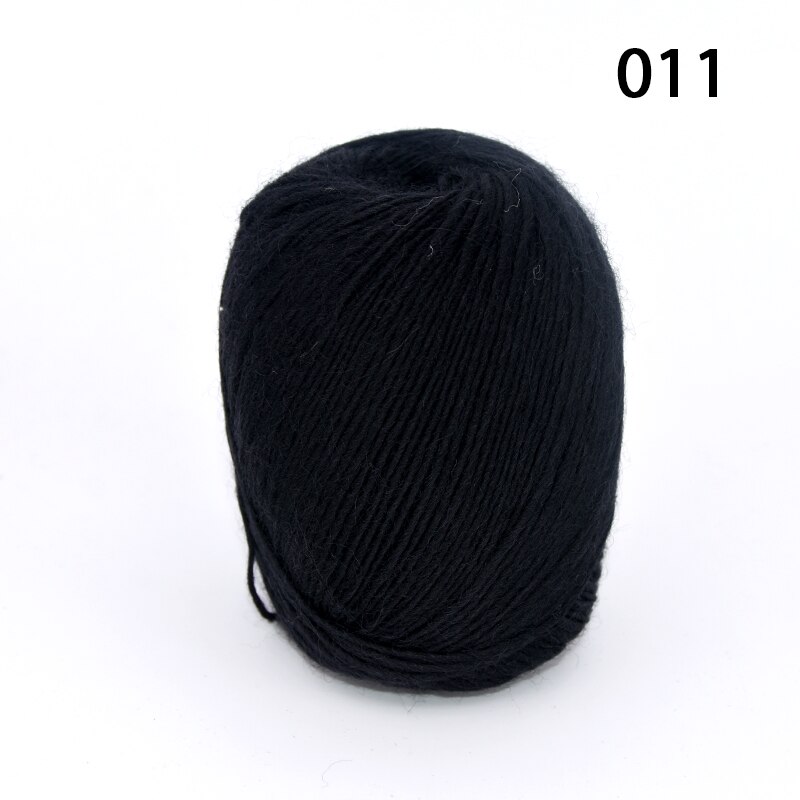 50g/ kugle lang regnbue uld farvning ren uld garn dame sjaler tråd uld hat frakke: 011