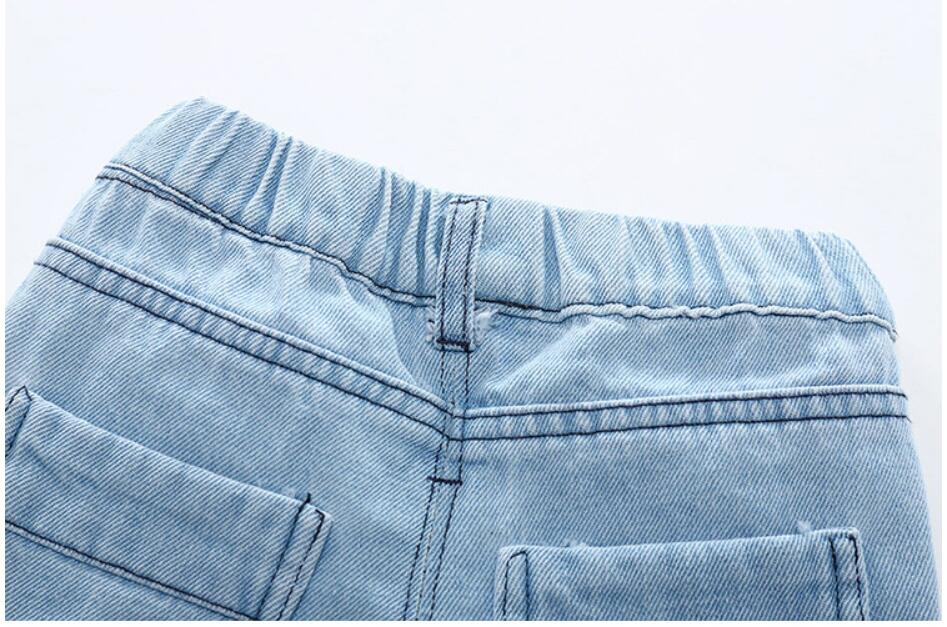 1-8Yrs verano bebé Shorts de mezclilla para niños luz lavado Jeans Casual niños niño ropa de vaquero