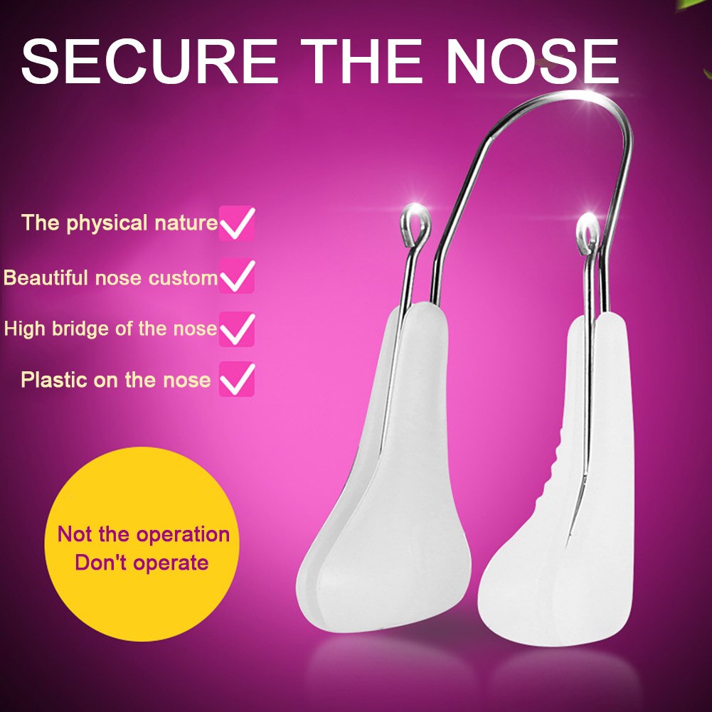 U Shape Silicone Nose Bridge Shaper Lifter Straighter Corrector Clip Beauty Tool Nose Up Shaping Machine