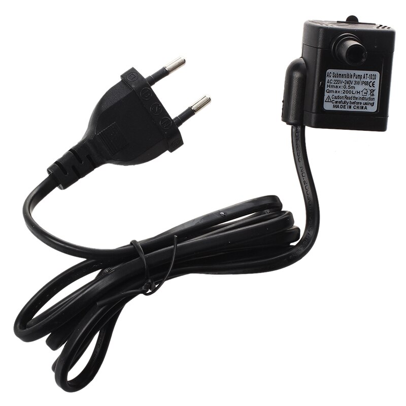 Ac 220V 3W Dompelpomp Voor Aquarium Vijver Fontein Eu Plug