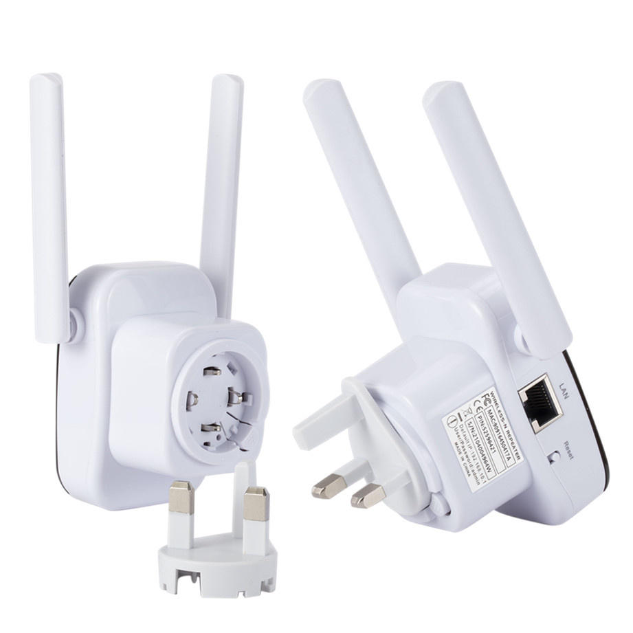 GRWIBEOU Drahtlose WiFi Verstärker Router 2,4G 300Mbps Netzwerk Signal Verstärker WR229 IIEEE 802,11 b/g/n 2 antenne WiFi Booster Hause