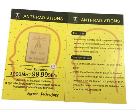 Autocollant anti-radiation pour téléphone portable EMF or usine autocollant anti-rayonnement puce scalaire bouclier énergétique 10 pièces