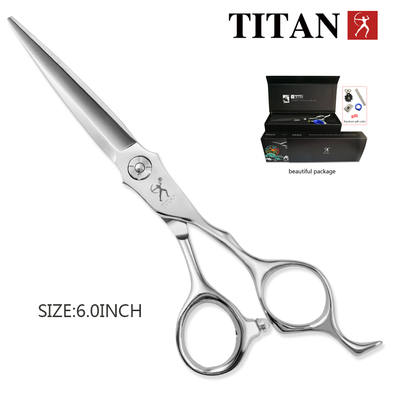 Titan professionele kappersschaar kappersschaar 6,0 inch gesneden dunner kapper gereedschap: GRIJS