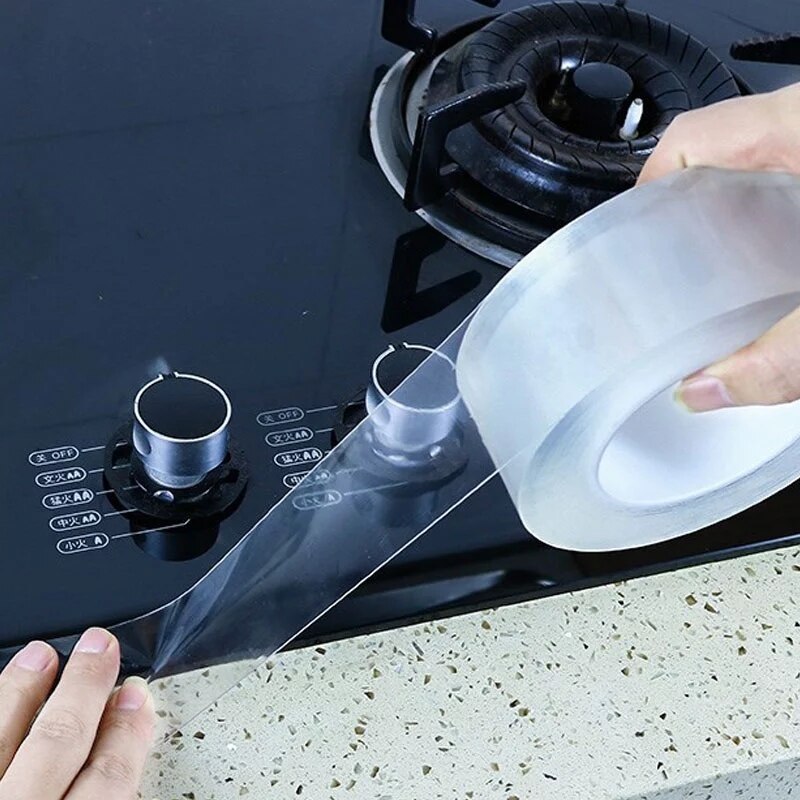 Badkamer Keuken Douche Waterdichte Mal Proof Tape Gootsteen Bad Afdichting Strip Tape Zelfklevende Waterdichte Plakband Nano Tape