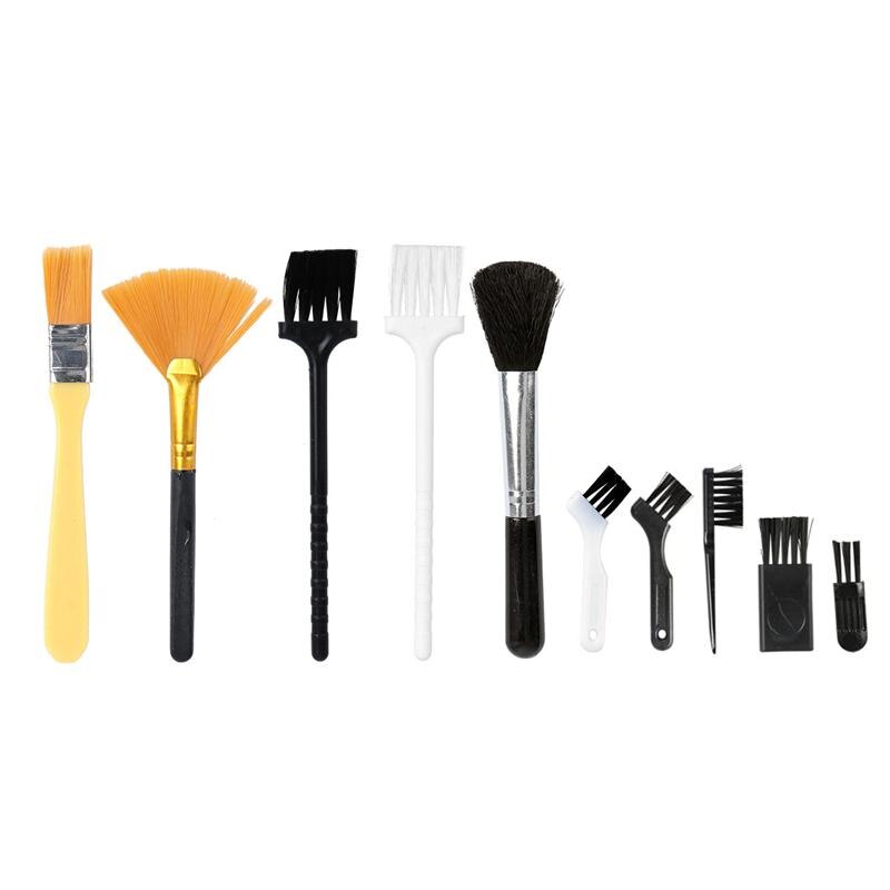 10pcs Portable Anti-static Dusting Brush Laptop Cleaning Kit For Computer Keyboard Small Space Cleaner