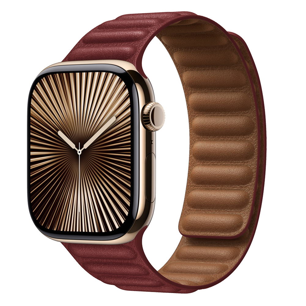 Enlace de cuero para Apple watch band 44mm 45mm 40mm 38 42 pulsera de bucle magnético iWatch seires SE 6 7 8 9 10 46mm ultra2 49mm: Negro / 12 mm