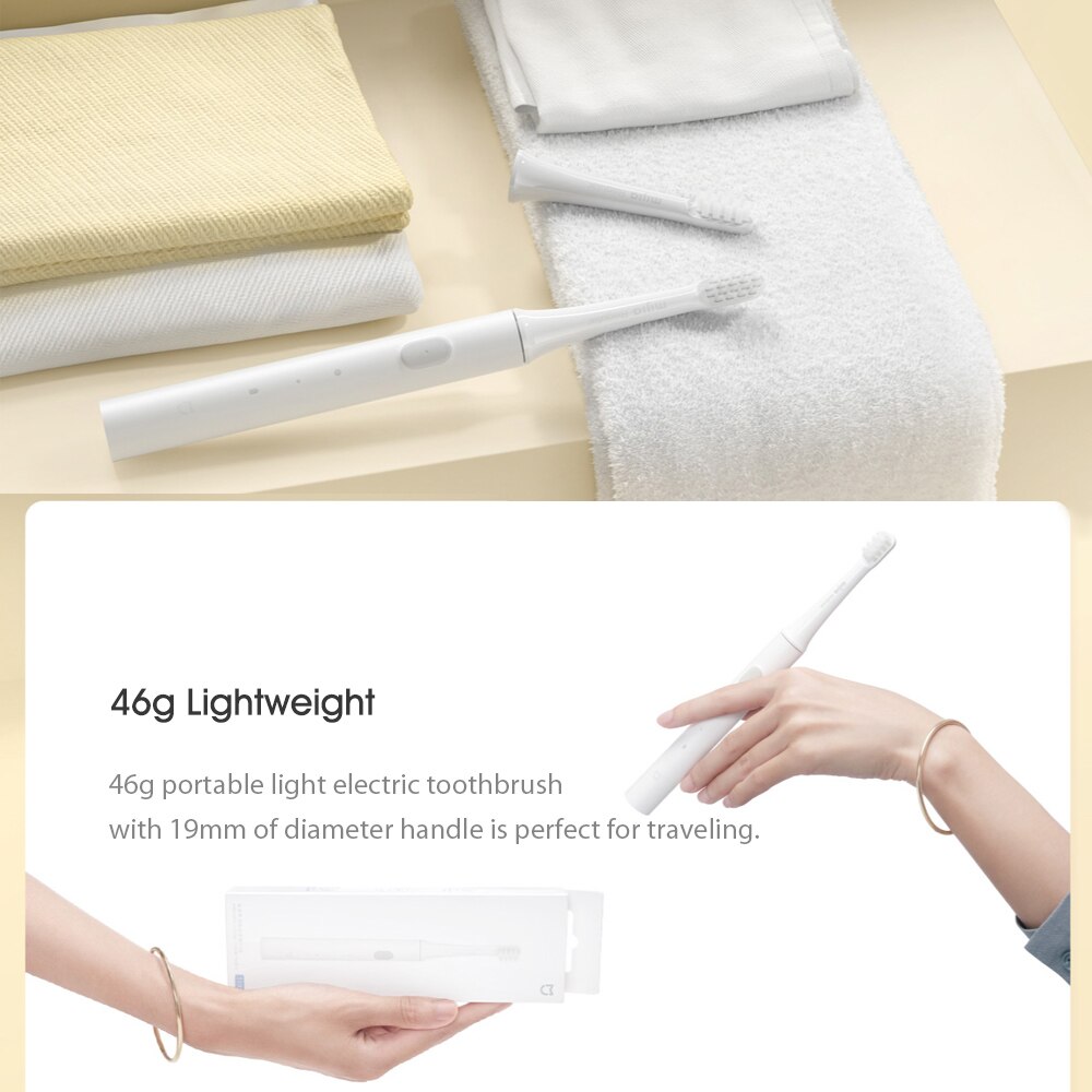 3 Pcs Toothbrush Head Replacement for Xiaomi Mijia T100 Sonic Electric Toothbrush Waterproof Gum Health Replacement Tooth Brush