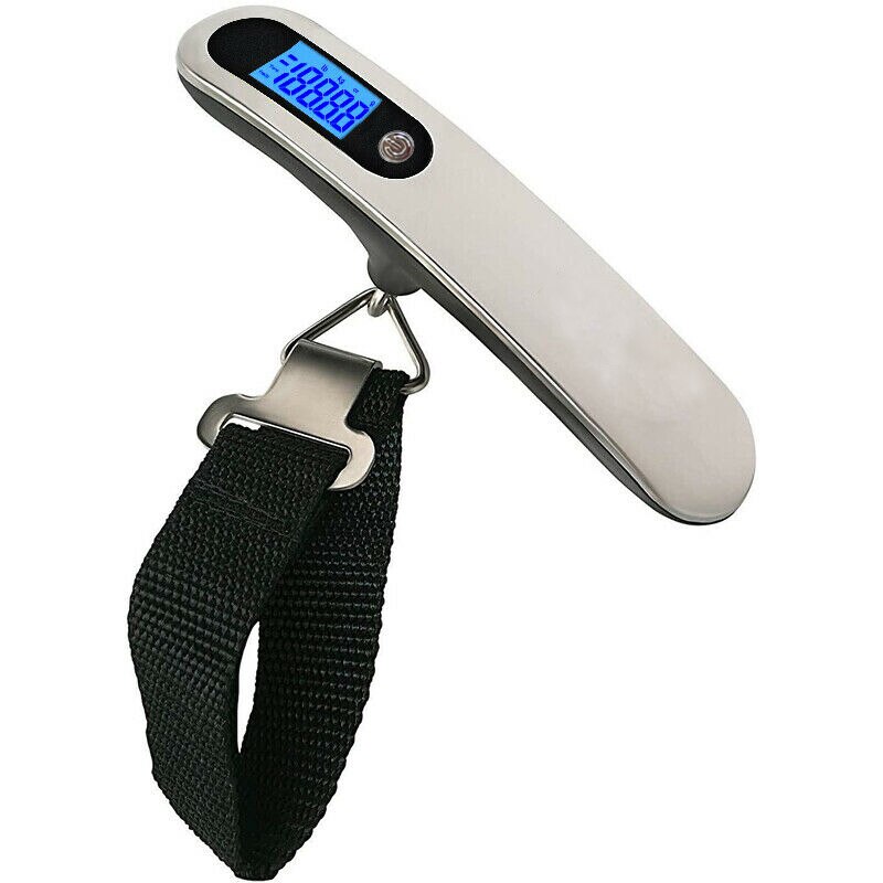 Portable Mini Digital Hand Held 50Kg 10g Fish Hook Hanging Scale Electronic Weighting Luggage Scale LED Display Balance