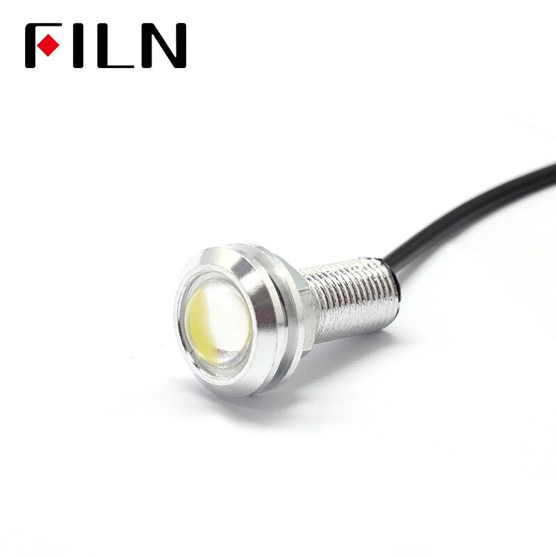 Bil led glödlampa cob blinkers dimma varselljus drl 12v strålkastare backljus parkering auto lampa 18mm 1.5w super ljus