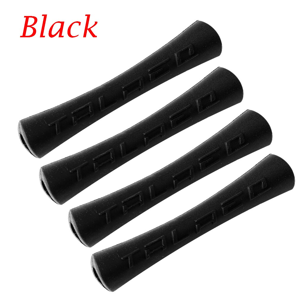 2/4Pcs Fiets Kabel Rubber Protector Mouw Anti Scratch Duurzaam Lijn Pijp Cover Voor Shift Remleiding Pijp frame Bescherming: 2-4PCS Black