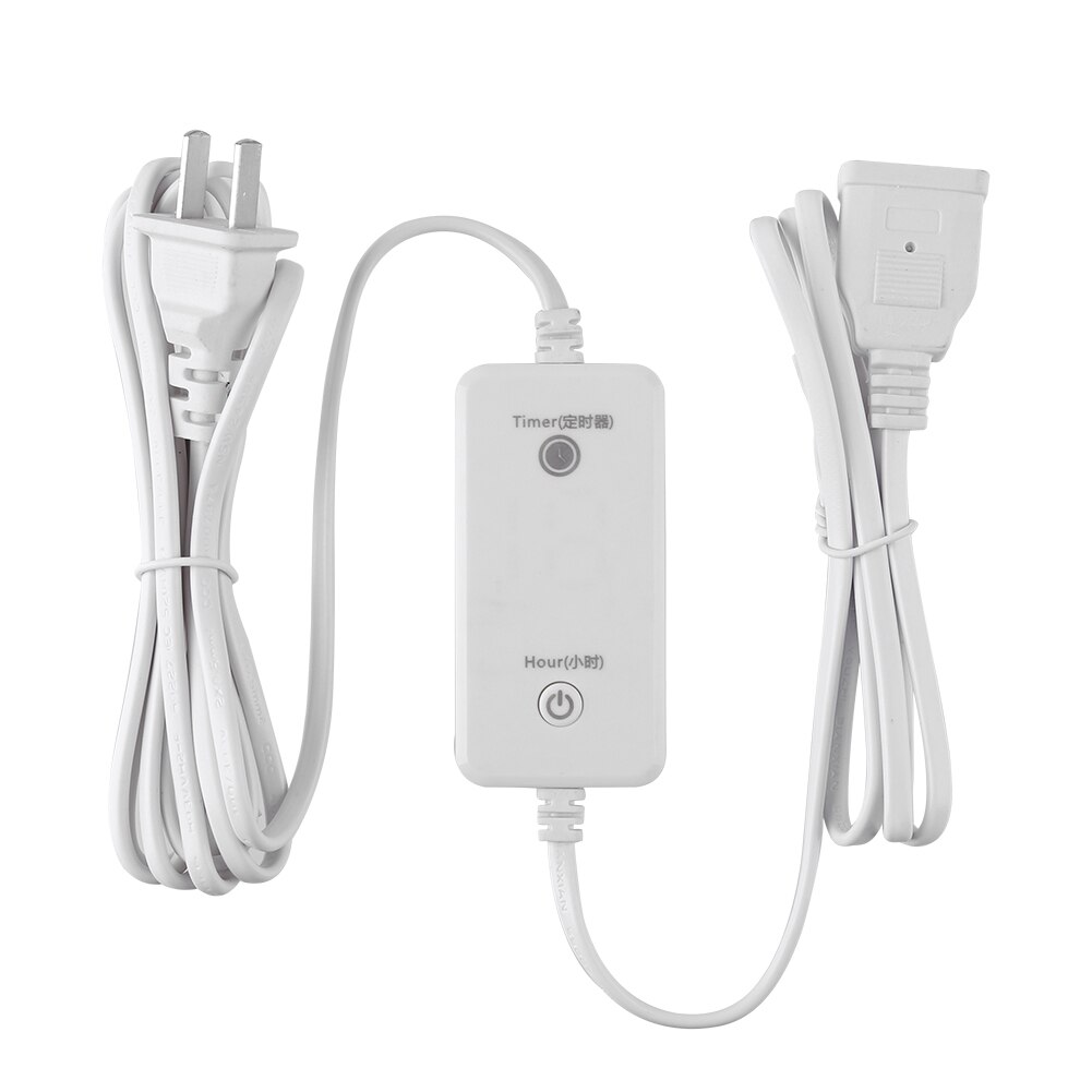 Flat Power Plug Connecting Extension Cable 2 Meters Household Multi-function LED Display Timer Button Power for PC Fan Table