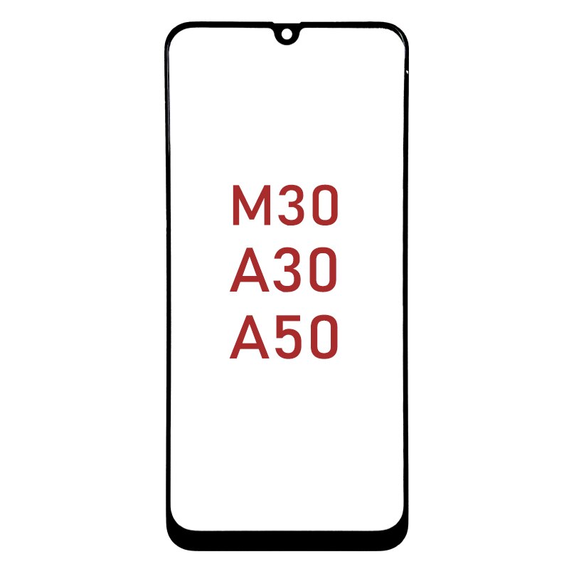 Cristal frontal de repuesto para Samsung Galaxy M10, M20, M30, M40, A60, A50, A30, Panel táctil LCD, lente exterior, pantalla frontal de cristal