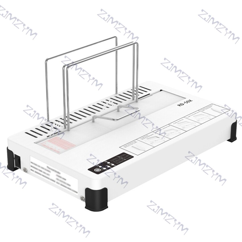 100W RD-50X Melt Thermal Binder Desktop Glue Bookbinding Machine Contract Documents Book Envelopes Melt Binding Machine: without handle