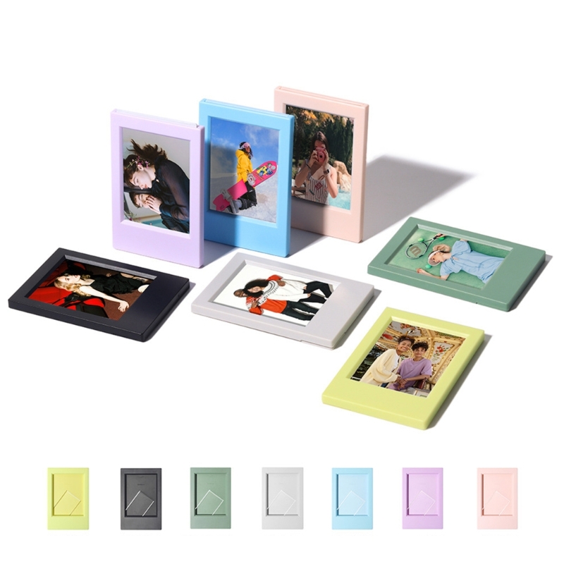 3 Zoll Mini-Foto rahmen für Polaroid Bilderrahmen Tischplatte Foto karte Anzeige Schreibtisch-Ständer Heimat Sekretariat Dekorationen