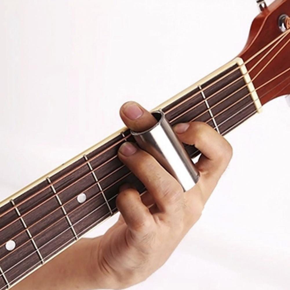 Delicate Compact Herbruikbare Staal Gitaar Slide Finger Picks Instrument Accessoires Gitaar Slide Elektrische Gitaar Slider