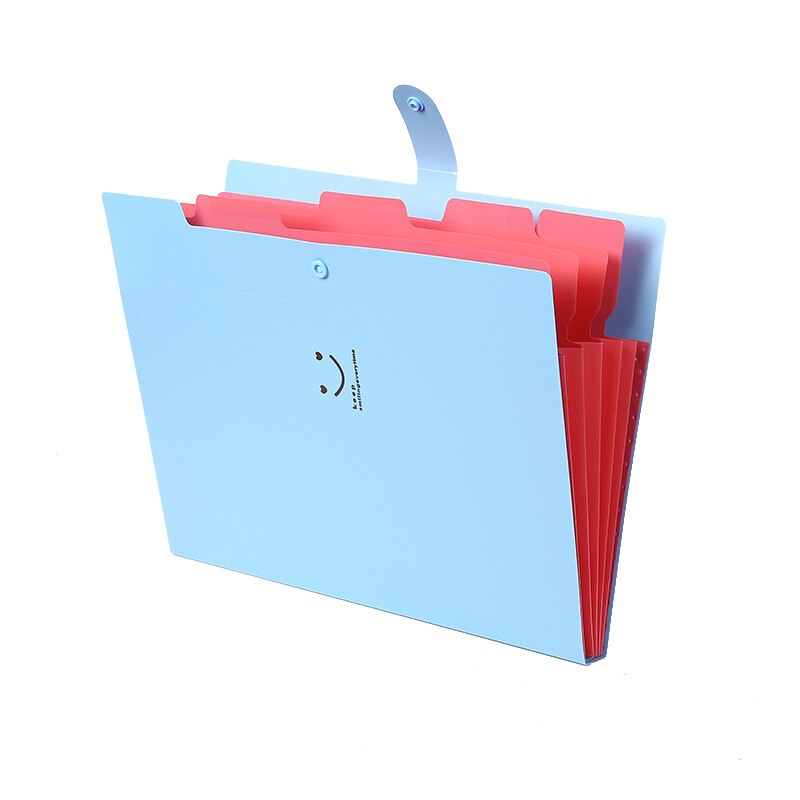 4Pcs/set Office Plastic Folders Multi Pocket Organizer A4 File Expansion Document Folder Office Supplies