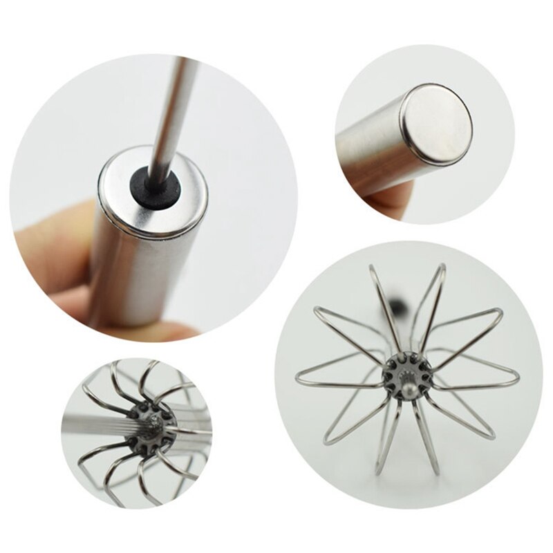 Stainless Steel Semi-Automatic Whisk Mixer Balloon Egg Milk Beater Cooking Tool Hand Rotating Egg Stiring Tools