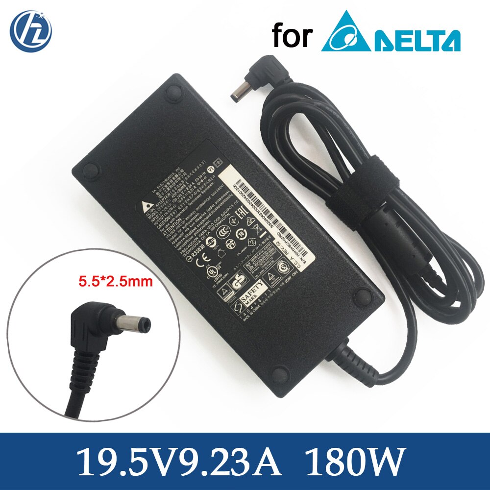 Original 19.5V 9.23A 180W AC Adapter Charger For Delta/MSI GS65 Stealth GL75 9SE-084CZ ADP-180MB K Laptop Power Supply
