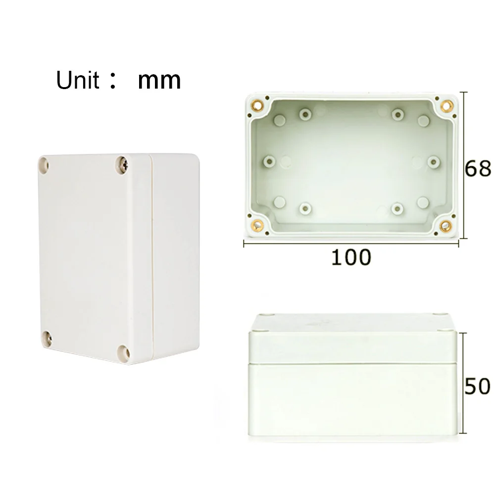 Caja ABS de conexiones para proyectos electrónicos, Cable eléctrico IP67, cajas de plástico impermeables para exteriores, Kit de caja de cables sellada DIY