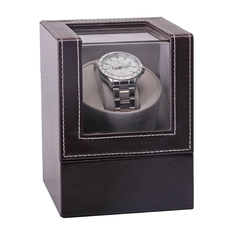 Horloge Doos Pu Leer Verstelbare Kussen Anti-Statische Self-Winding Automatische Mechanische Holder Opslag Container Case