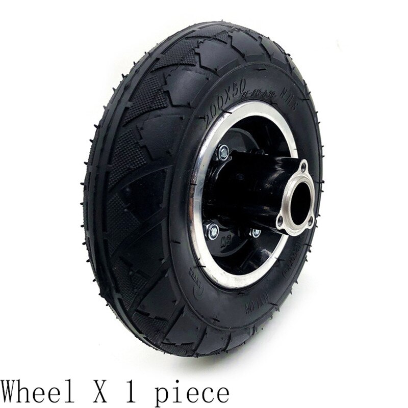 8" Electric Scooter Tyre With Wheel Hub with Brake disc 200x50 Inflation Tyre&inner tube Electric Vehicle Aluminium tire: green