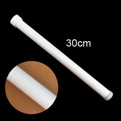 Brass Shower Tube Extend Pipe 30CM Extension Tube Bar,Heighten pipe sliding bar shower tube lengthen pipe bathroom accessorie: White