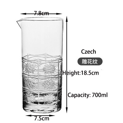 Seamless 700ml Cocktail Mixing Glass: Czech