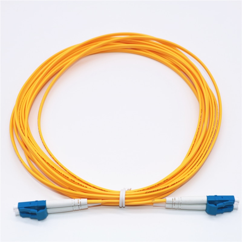 1 m (3ft) LC/UPC zu LC/UPC Duplex OS1 Single PVC (OFNR) 2,0mm Fiber Optic Patch Kabel