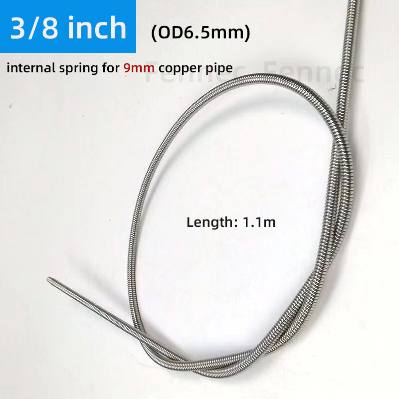 Internal Copper Pipe Bending Spring for Air Condition Steel Manual Pipeline Spring Tube Bending Tool 2/3/4/5/6 Points 6-19mm: Silver