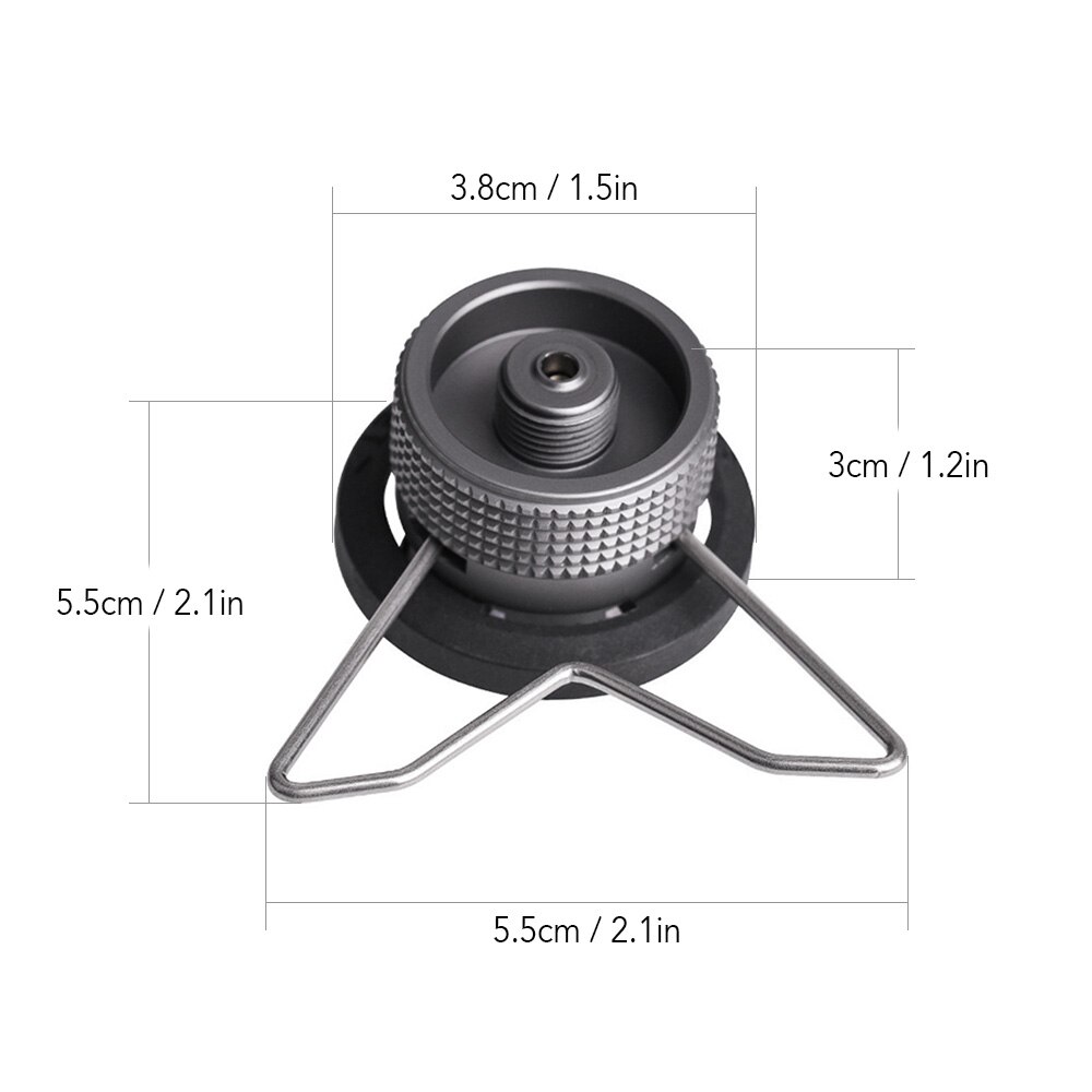 Campingmoon gass sparer Plus med gassadaptere til campingkomfyr kokekar gasstank adapter komfyrtilbehør: Sett 7
