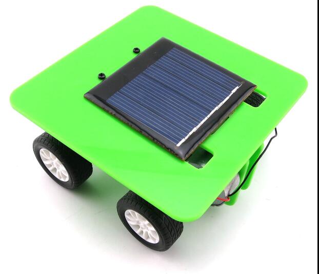 Mini motor solenergi legetøj bil diy bil pædagogisk legetøj samlet model videnskab og teknologi lille produktion: 1