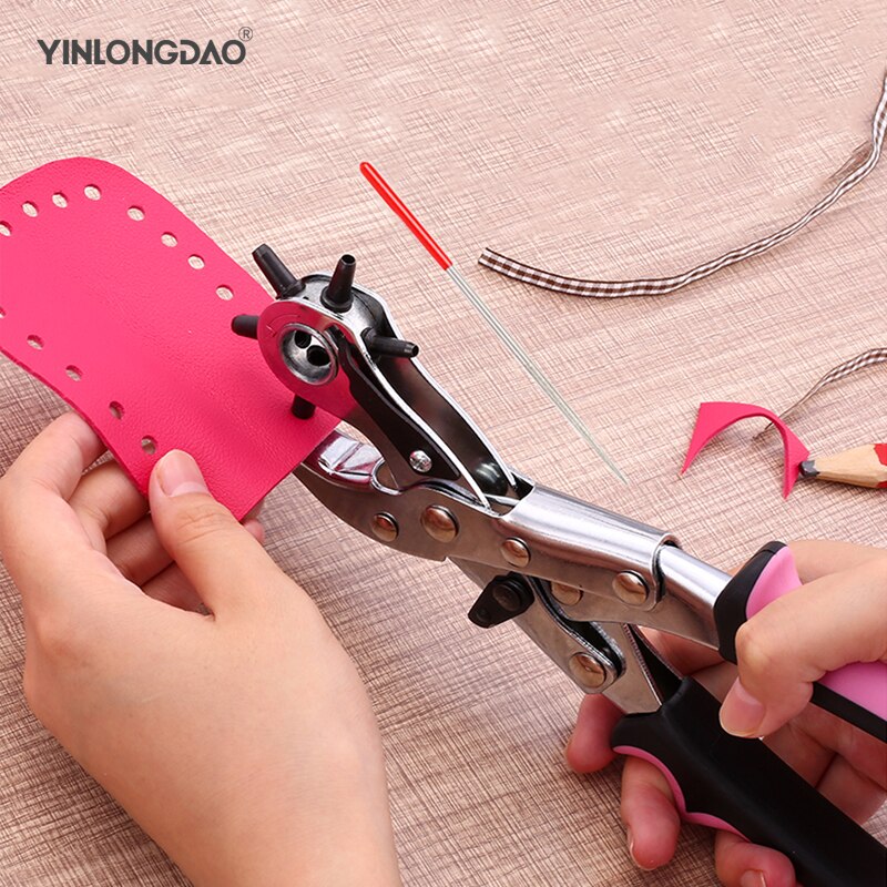 Locher Gürtel Leder Gürtel Locher Zange Öse Drehen NäHenne Maschine Tasche Setter Werkzeug Armbinde Haushalt Gurt Leder DIY