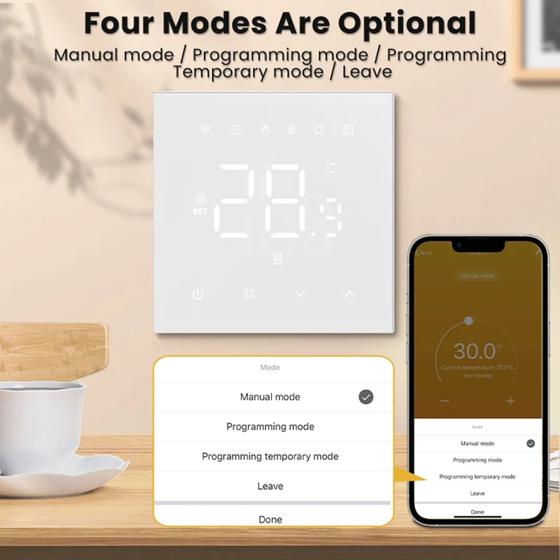MIUCDA Tuya Wifi Thermostat intelligent chauffage électrique eau chaudière à gaz régulateur de température fonctionne avec Google Home Alexa Alice