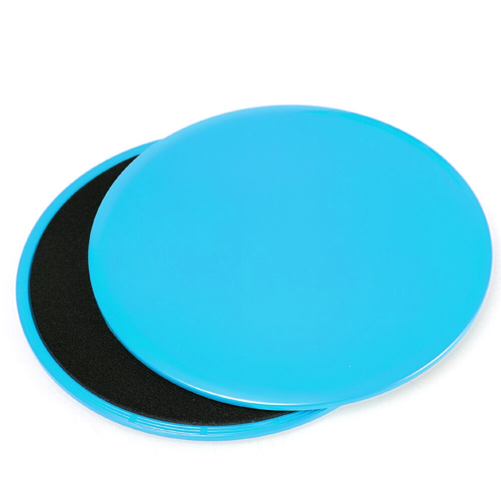 Planeadores para entrenamiento discos de diapositivas Core Ab, disco de entrenamiento de triángulo redondo, gimnasio, ejercicio corporal, almohadilla deslizante Abdominal adelgazante: Azul