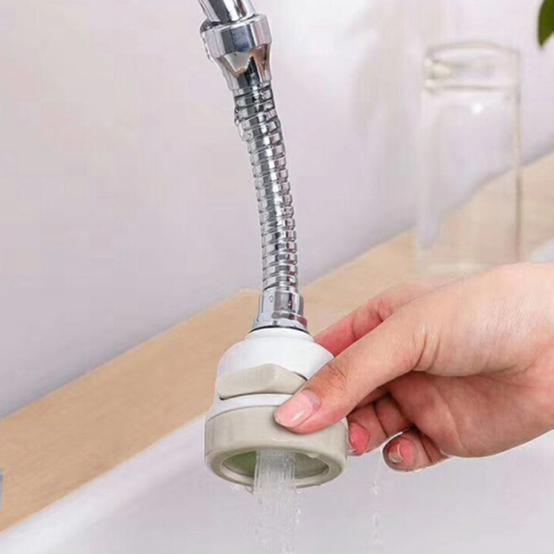 2 Modes 360 Rotation Faucet Extender Water Saving Booster Nozzle Filter Water Tap Extension