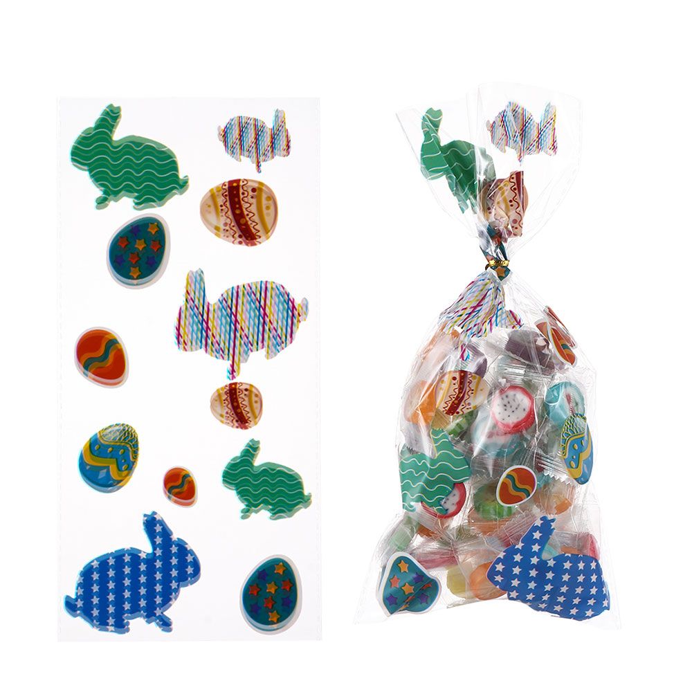 Jaar Woondecoratie Paaseieren Konijn Biscuit Zakken Pasen Snoep Zakken Gelukkig Pasen Snoep Behandelt Zak: 3