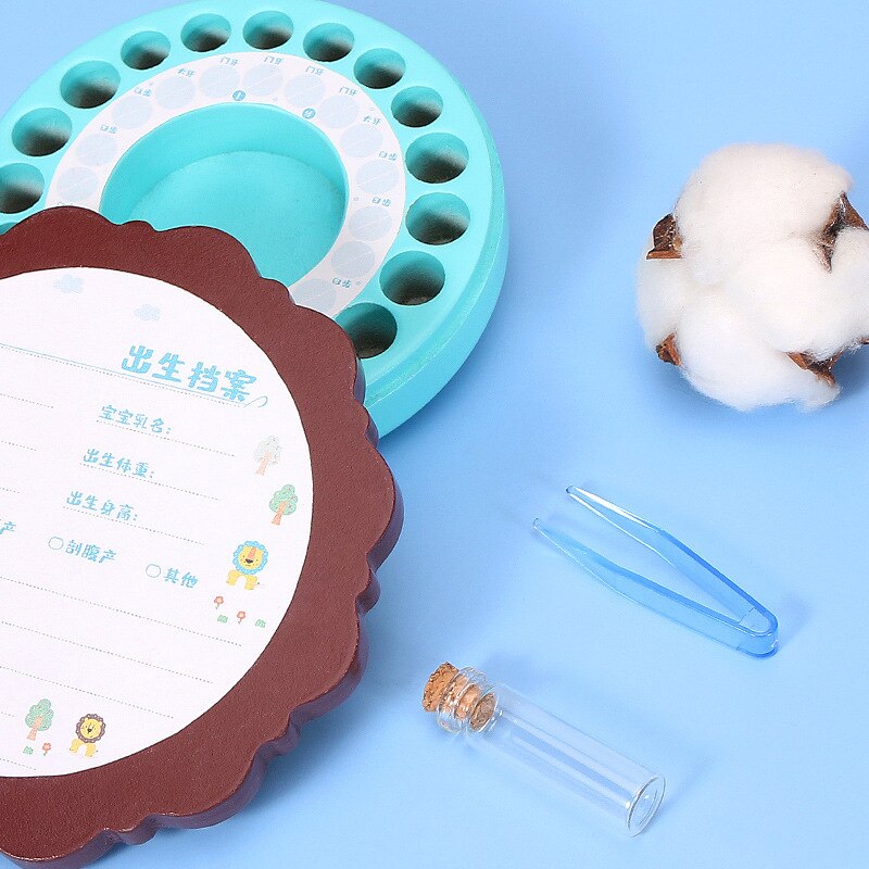 Baby Organizer Milk Teeth Box Tooth Box Kids Hair Deciduous Storage Umbilical Lanugo Save Collect wooden Box Baby Souvenirs