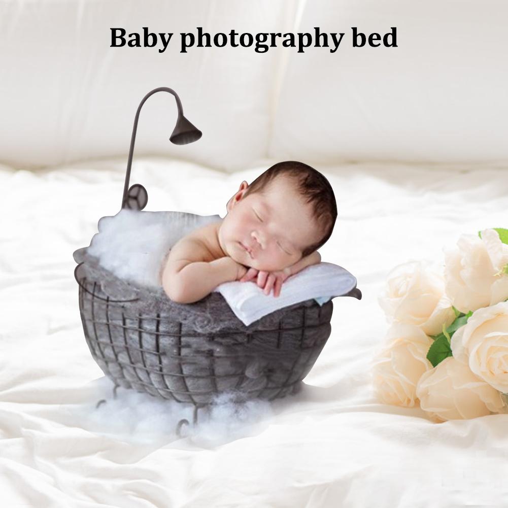 Krippe Abnehmbare Korb Holz Bett Zubehör Foto Schießen Kleinkind Baby Fotografie Hintergrund Studio Requisiten Sofa Posiert Neugeborenen