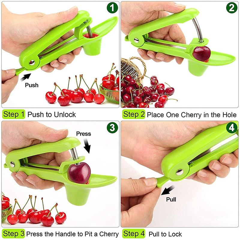 Myliffri – extracteur De cerises, avec noyaux et récipient à jus
