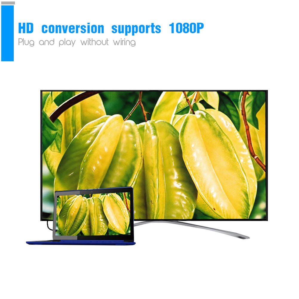 HDMI-compatible to VGA Adapter OTG Can connect The Monitor and Other Screen